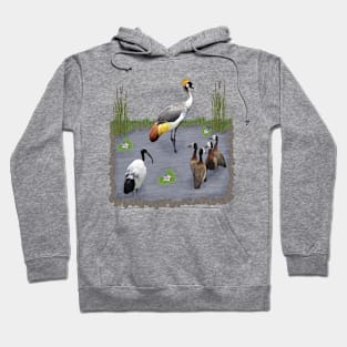 Birds - Crowncrane - Goose - Ibis - Africa Hoodie